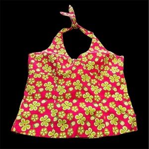 Lilly Pulitzer Floral Halter Tank Top NWOT Size 4